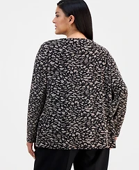 Alex Evenings Plus Metallic Jacket & Top Twinset