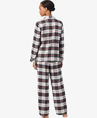 Lauren Ralph Women's Notch Collar and Long Pant Pajama Set