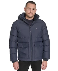 Tommy Hilfiger Men's Two Pocket Hooded Puffer Jacket