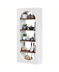 Tribesigns 5-Tier Kitchen Pantry Shelf, 70.8" Tall Industrial Storage Organizer with Open Shelves