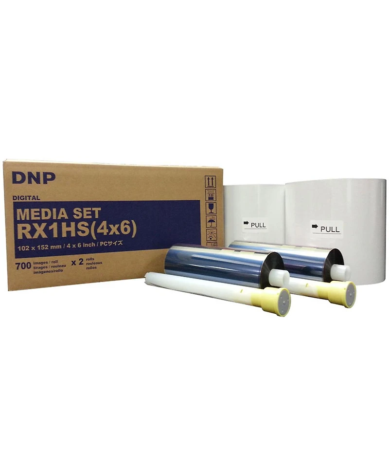Dnp Dnp Ds-RX1HS Compact Event Photo Booth Portrait Dye-Sublimation Printer Bundle with Dnp Print Media 4x6-inch, 2 Rolls + Slinger Padded Printer