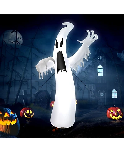 12ft Halloween Inflatable Ghost Quick Blow up w/Led Lights Outdoor Yard Scary Decoration