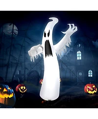 12ft Halloween Inflatable Ghost Quick Blow up w/Led Lights Outdoor Yard Scary Decoration