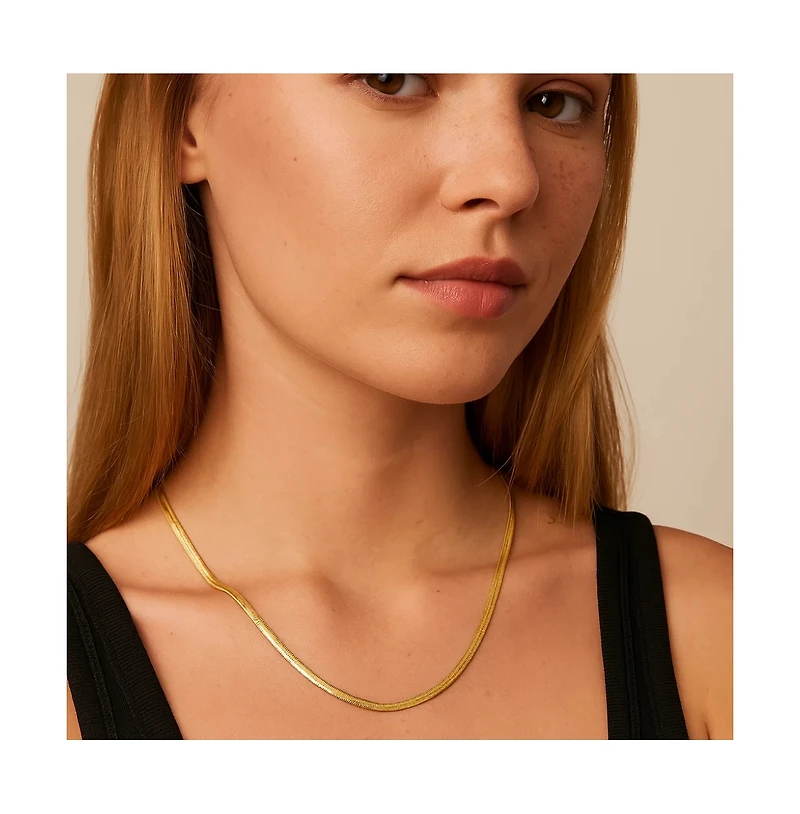 The Eliana Gold Snake Chain Necklace