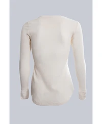 Watson'S Women's Waffle Long Sleeve Thermal Crew