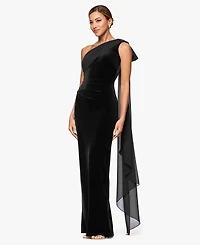 Xscape Women's One Shoulder Maxi Dress