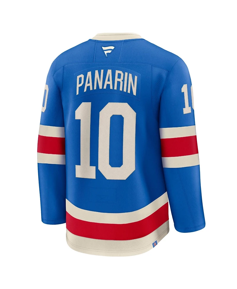 Fanatics Men's Artemi Panarin Blue New York Rangers Centennial Premium Player Jersey