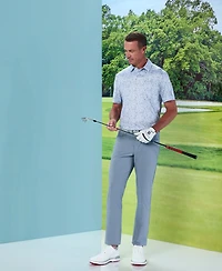 Pga Tour Men's Micro-Floral Polo Shirt