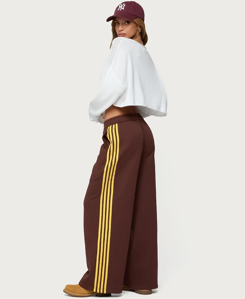 Edikted Women's Sorin Contrast Striped Sweatpants
