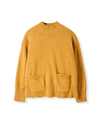 Celtic & Co. Women's Flecked Patch Pocket Sweater