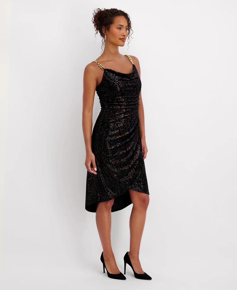 Siena Women's Cowl Neck Midi Dress