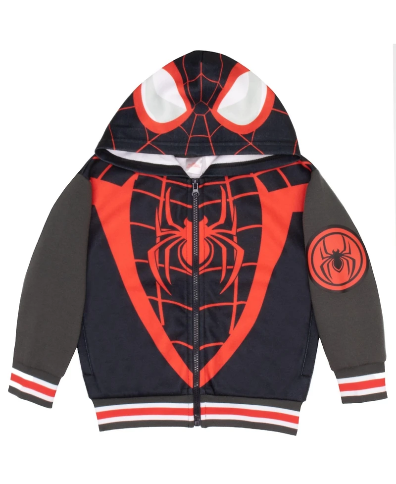 Miles Morales Little Boys Spider-Man Cosplay Pullover Graphic Print Hoodie