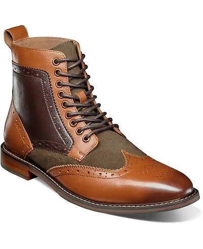 Stacy Adams Men's Finnegan Wingtip Lace Boots