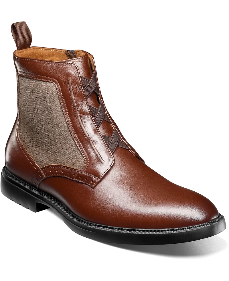 Stacy Adams Men's Thompson Elastic Lace Round Toe Boots