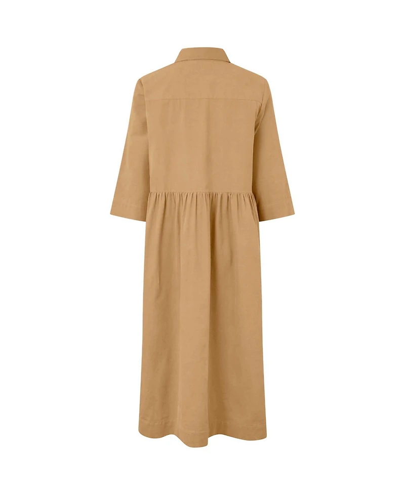 Masai Copenhagen Women's MaNynisla 3/4 Sleeve Midi Dress