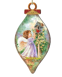 Designocracy Angels Are Near Holiday Ornament