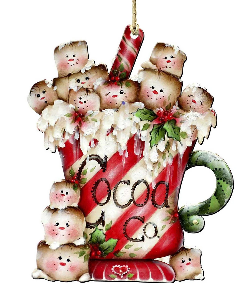 Designocracy Marshmallow Cocoa Co Ornament