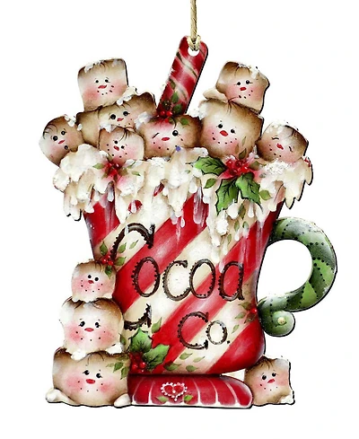 Designocracy Marshmallow Cocoa Co Ornament