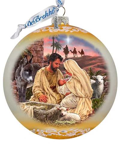 G. Debrekht A Miracle Is Born Le Glass Holiday Ornament