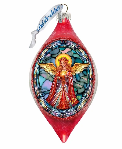 G.Debrekht Angel of Hope Drop Glass Christmas Ornament