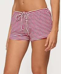 Edikted Women's Jaine Striped Drawstring Shorts