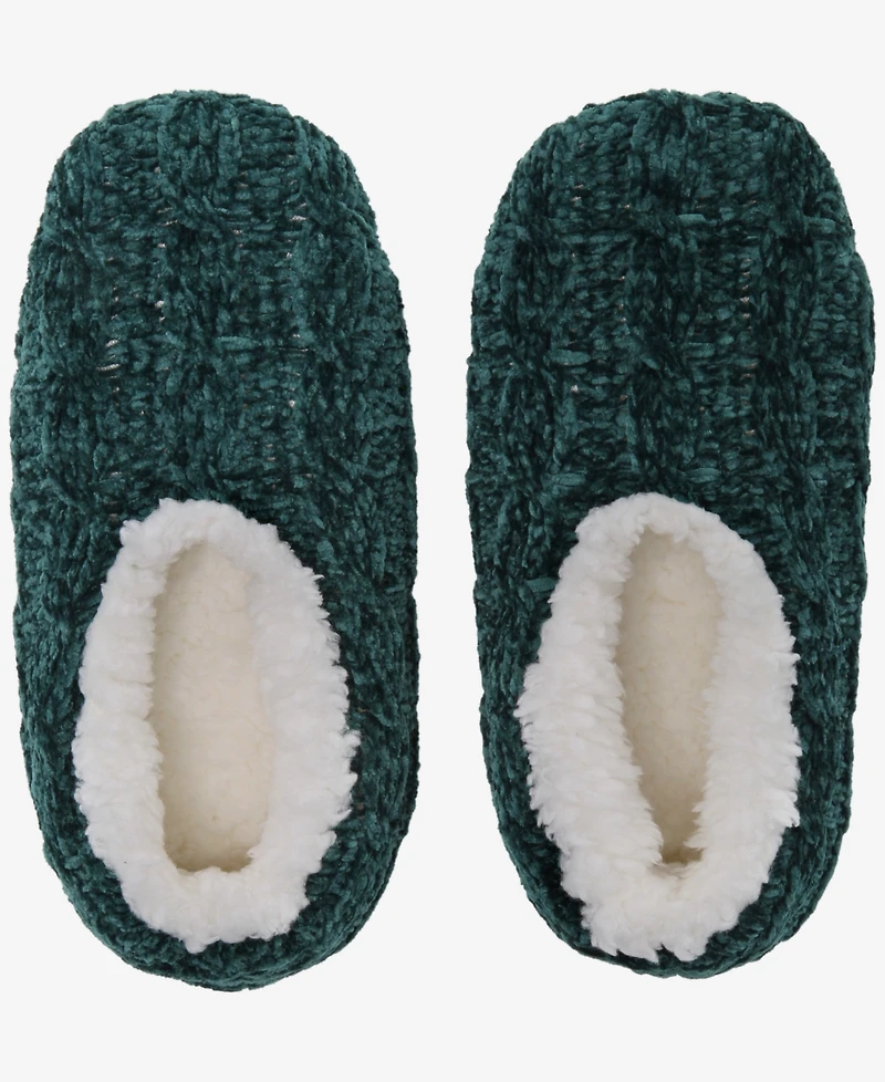 Charter Club Women's Cable Chenille Ped Slipper Socks, Created for Macy's