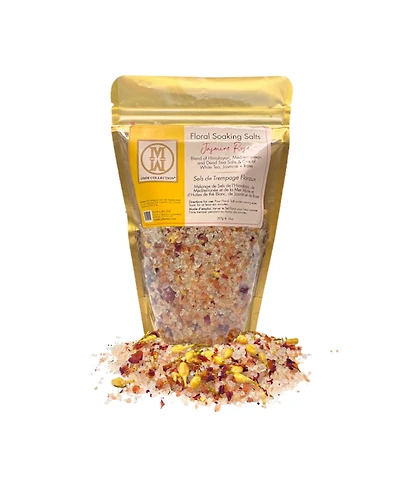Omm Collection Floral Soaking Bath Salts Jasmin Rose Bag 14oz