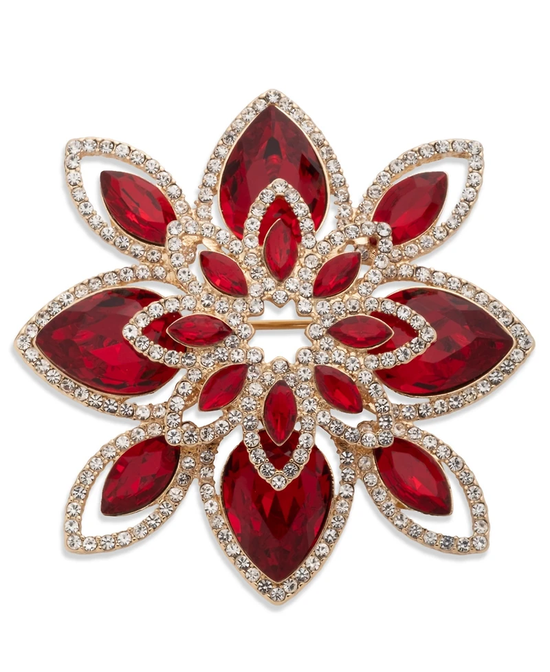 Givenchy Siam Gold-Tone Floral Boxed Pin