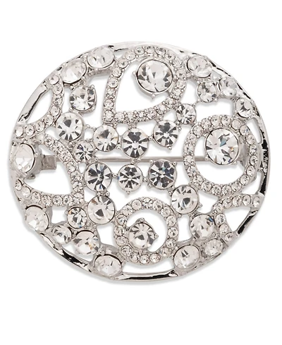 Givenchy Crystal Silver-Tone Cluster Boxed Pin