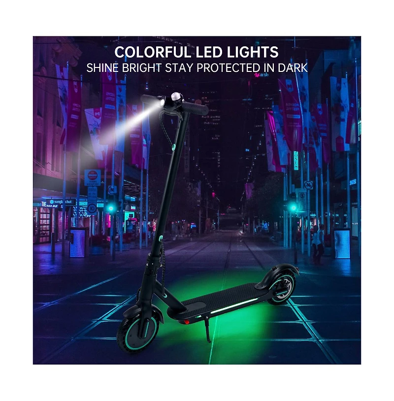 Artudatech 8.5-inch folding electric scooter with app, 350W, 35km range, 30km/h city commuting with lights