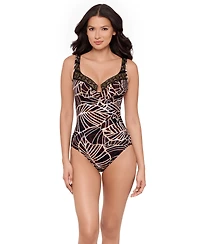 Miraclesuit Women's Lets Be Fronds Escape Underwire One Piece Swimsuit