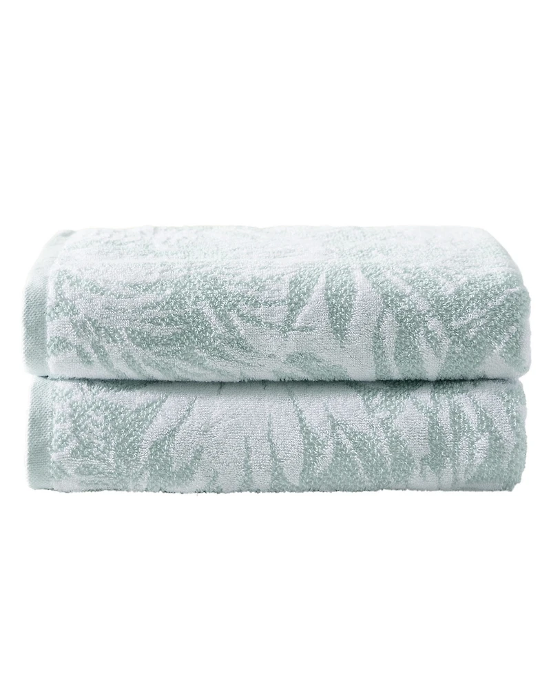 Tommy Bahama Lago Palm Cotton Jacquard 2-Pc. Bath Towel Set, 58" x 28"