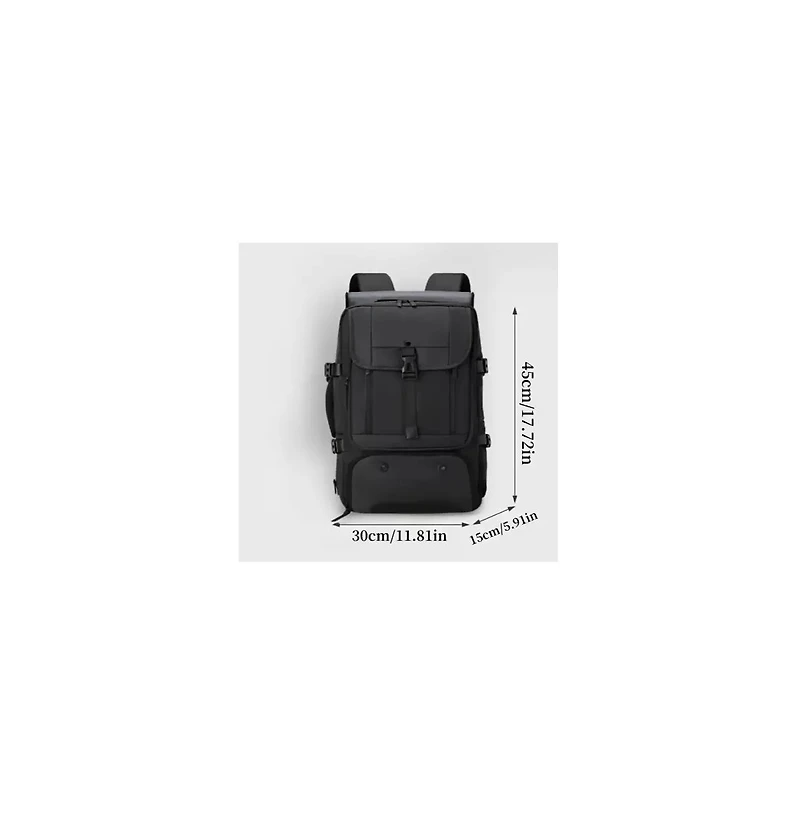 Anti-Theft Laptop Backpack with Shoe Compartment - Convertible Business & Hiking Bag, Heavy-Duty Nylon Travel Backpack