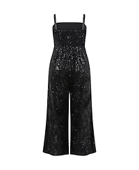 City Chic Women's Glimmer Sequin Strapless Jumpsuit