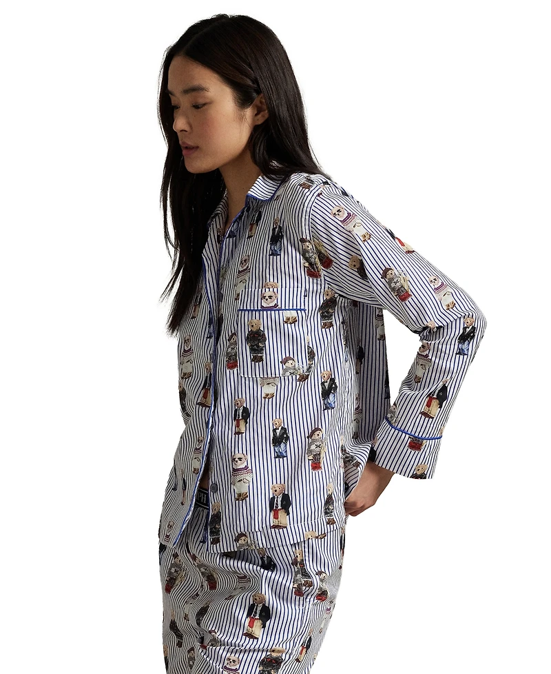 Polo Ralph Lauren Women's Iconic Bear Madison Pajama Set
