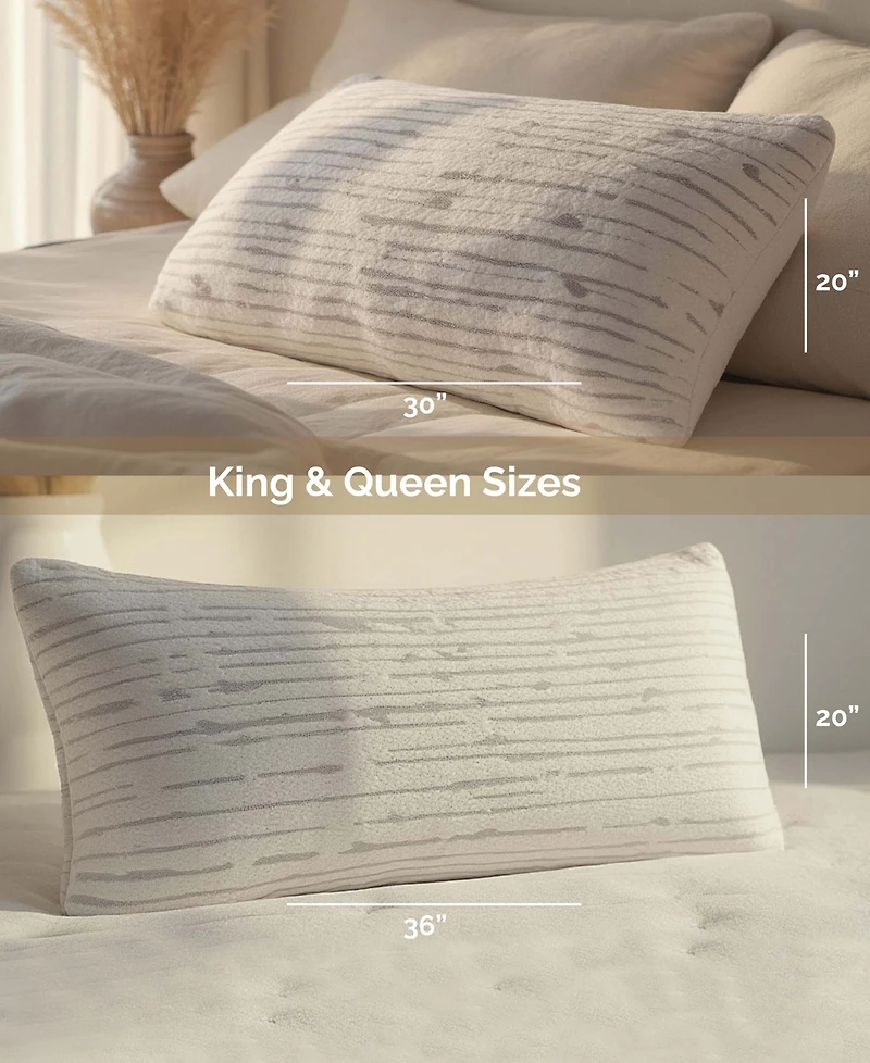Nestl Adjustable Support Shredded Memory Foam -Pack Pillow