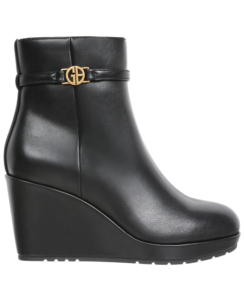 Giani Bernini Women's Glenaa Round Toe Wedge Booties, Macy's Exclusive