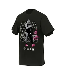 Round21 Men's and Women's A'ja Wilson Black Las Vegas Aces Poster T-Shirt