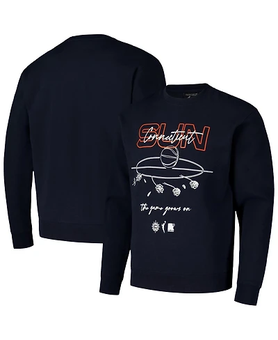 Round21 Men's and Women's Navy Connecticut Sun Bloom Crew Pullover Sweatshirt