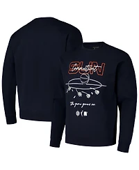 Round21 Men's and Women's Navy Connecticut Sun Bloom Crew Pullover Sweatshirt