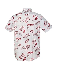 Reyn Spooner Men's White Alabama Crimson Tide Kekai Classic Tri-Blend Button-Down Shirt