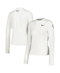 Nike Women's White Arnold Palmer Invitational Uv Victory Printed Performance Long Sleeve Top