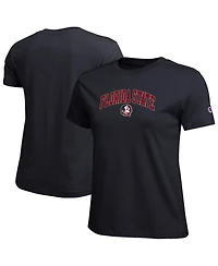 Champion Women's Black Florida State Seminoles Arched Over Logo T-Shirt
