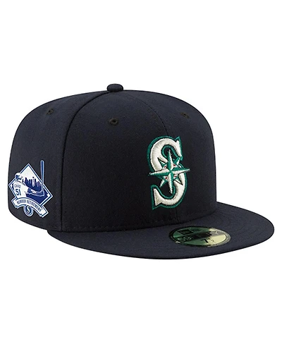 New Era Men's Ichiro Suzuki Navy Seattle Mariners Number Retirement 59FIFTY Fitted Hat