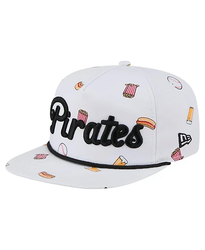 New Era Men's White Pittsburgh Pirates Team Cheer Rope 19TWENTY Adjustable Hat