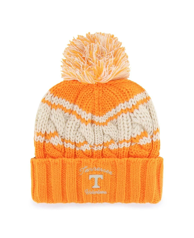 '47 Brand Women's Tennessee Orange Tennessee Volunteers Emma Cuffed with Pom Knit Hat