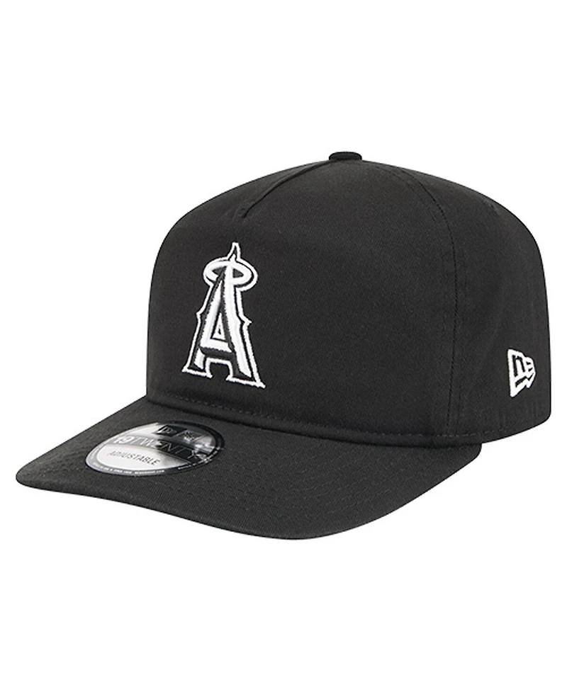 New Era Men's Black/White Los Angeles Angels 19TWENTY Adjustable Hat