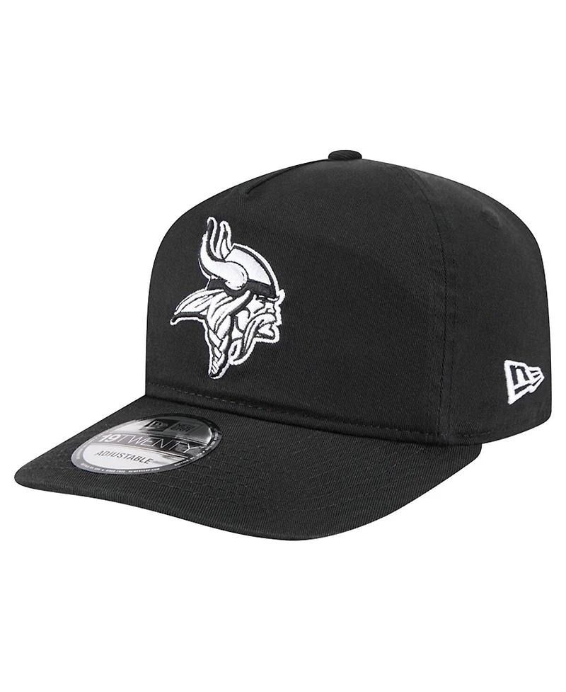 New Era Men's Black/White Minnesota Vikings 19TWENTY Adjustable Hat
