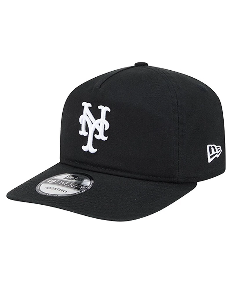 New Era Men's Black/White New York Mets 19TWENTY Adjustable Hat