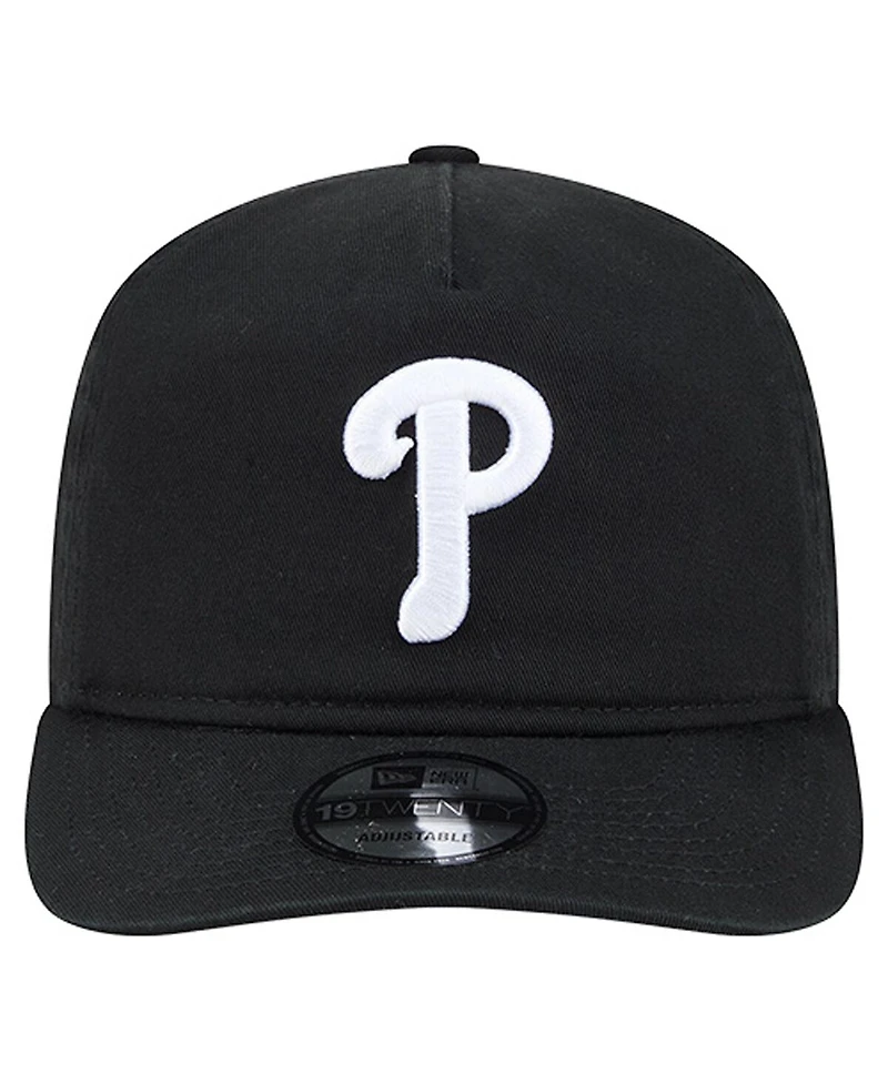 New Era Men's Black/White Philadelphia Phillies 19TWENTY Adjustable Hat